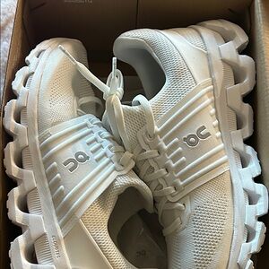 On Clouds Women's White Athletic Shoes